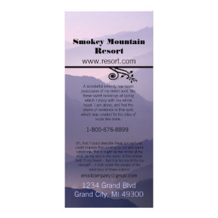 Publicitaire Carte en rack Smokey Mountian Resort