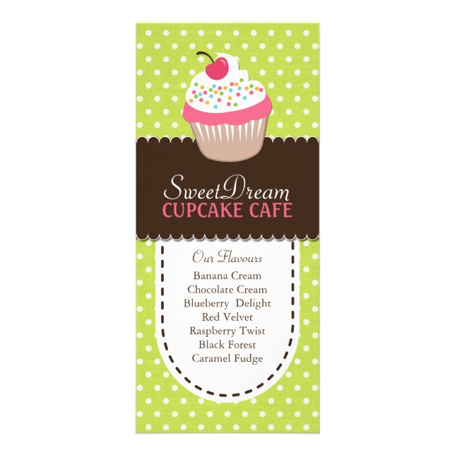 Publicitaire Carte en rack Whimsical et amusant Cupcake (Devant)