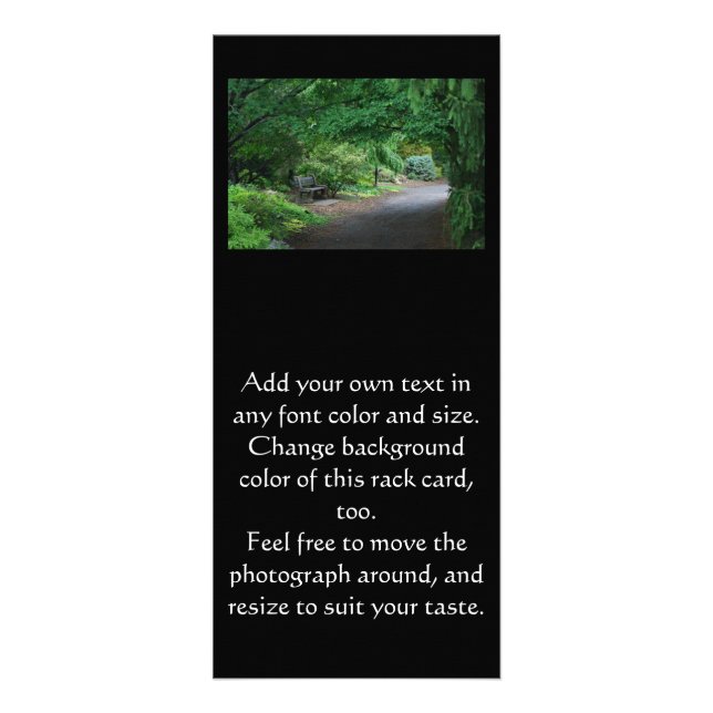 Publicitaire Carte japonaise de support de banc de jardin (Devant)