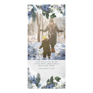 Publicitaire Carte photo de Noël White Snow Winter