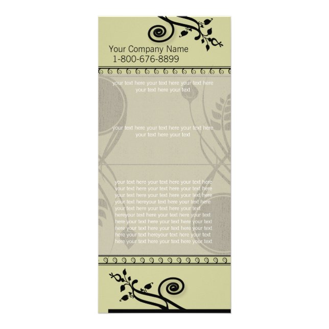 Publicitaire Carte rack à balayage (Devant)