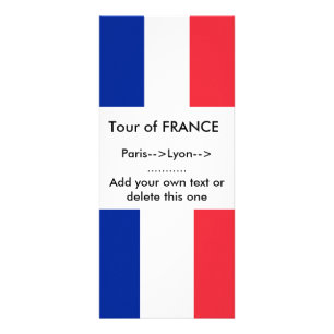 Publicitaire Carte Rack avec Drapeau de France