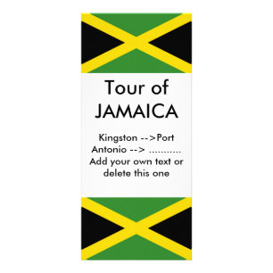 Publicitaire Carte Rack avec Drapeau de Jamaïque