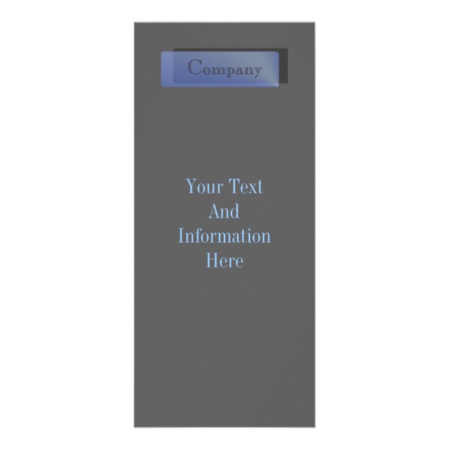 Publicitaire Carte rack Blue Sapphire (Devant)