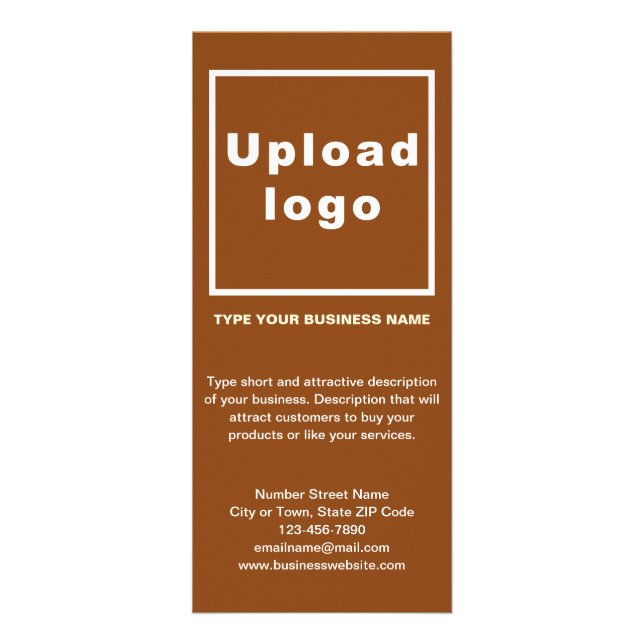 Publicitaire Carte rack Brown pour entreprise (Devant)