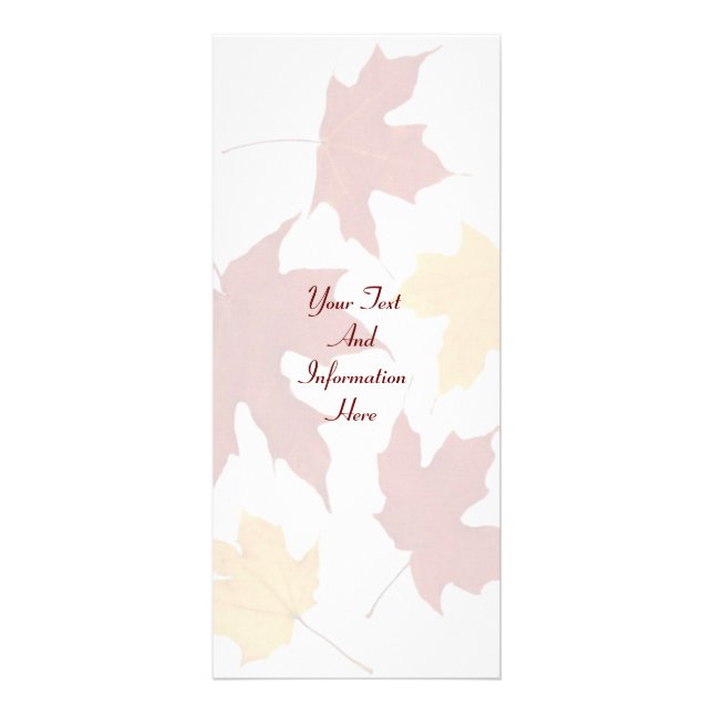 Publicitaire Carte rack d'automne (Devant)