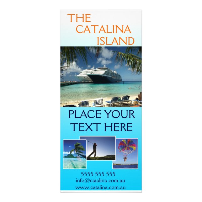 Publicitaire Carte rack de vacances (Devant)