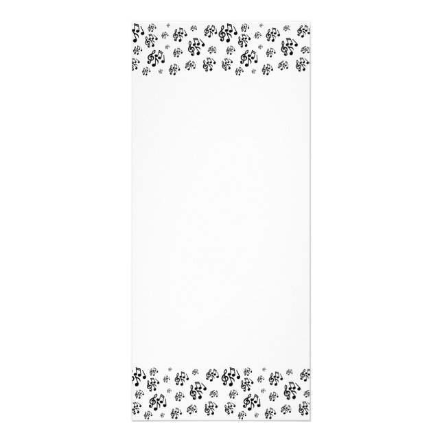 Publicitaire Carte rack des clés de musique (Devant)