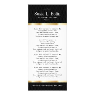 Publicitaire Carte rack du procureur