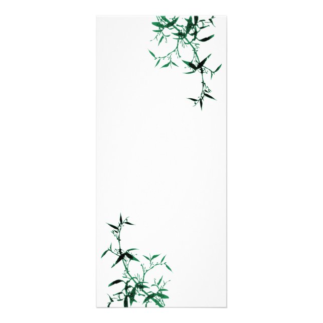 Publicitaire Carte rack en bambou vert (Devant)