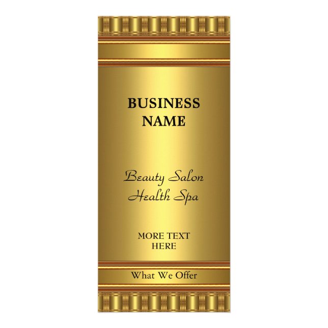 Publicitaire Carte rack Gold sur Gold (Devant)