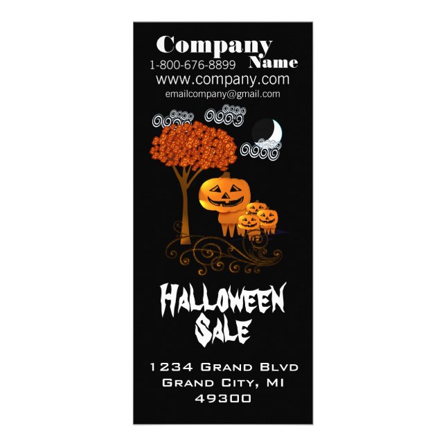 Publicitaire Carte Rack Halloween (Devant)