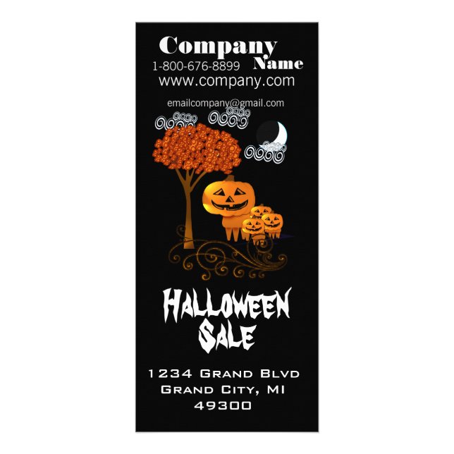 Publicitaire Carte Rack Halloween (Devant)