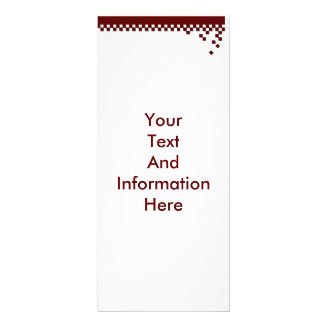 Publicitaire Carte rack professionnelle classique (Devant)