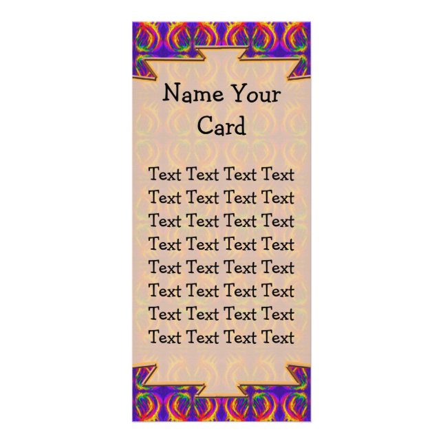 Publicitaire Carte Rack Tribal Personnalisable (Devant)