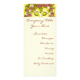 Publicitaire Carte Rose en rack Nymphe