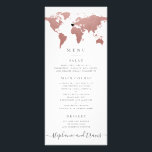 Publicitaire Carte rose Gold Pink World Carte Carton amovible C<br><div class="desc">carte de voyage rose or rose vif carte du monde avec un coeur mobile et amovible pour que vous puissiez épingler votre lieu de mariage ou le thème de destination, ou le supprimer entièrement pour un thème de voyage global ou général. La couleur arrière - plan sur l'avant et l'arrière,...</div>