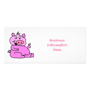Publicitaire Cartoon rose Cochon 2012 Calendrier Carte de bâti