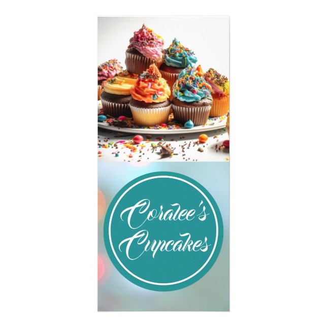 Publicitaire Circulaire Cupcake de carte classique personnalisa (Devant)