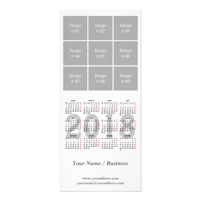Publicitaire Créez votre propre carte de support de 2018 (Devant)