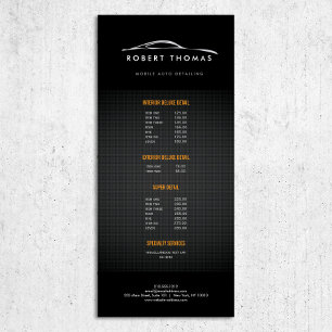 PUBLICITAIRE DÉTAIL AUTOMATIQUE NOIR, CARTE RACK RÉPARATION AUT