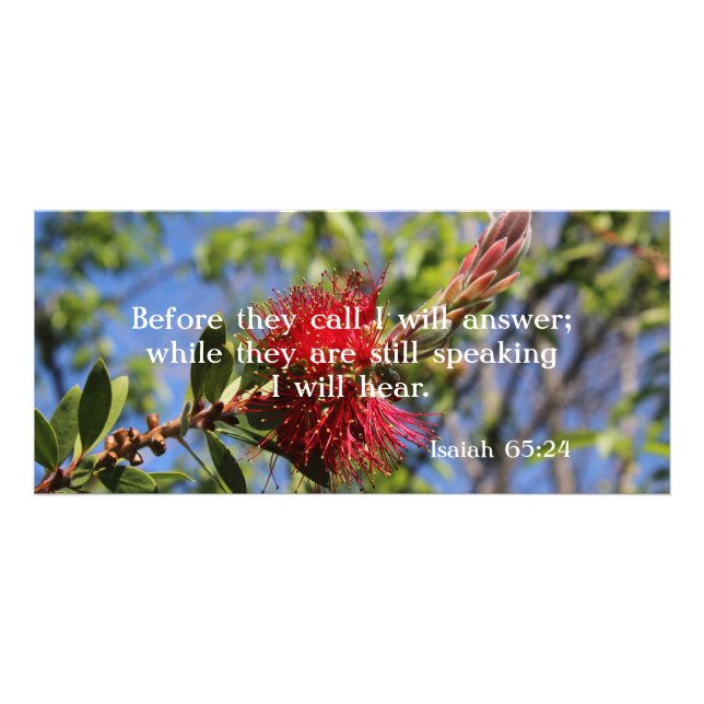 Publicitaire Dieu Vous Entend La Bible Verse Carte Rack (Devant)