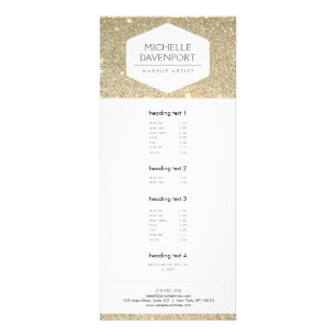 Publicitaire ELÉGANT EMBLEM BLANC SUR Carte Rack PARTIES SCINTI
