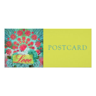 Publicitaire Green Nebula Mandala - Carte Rackcard / Carte post
