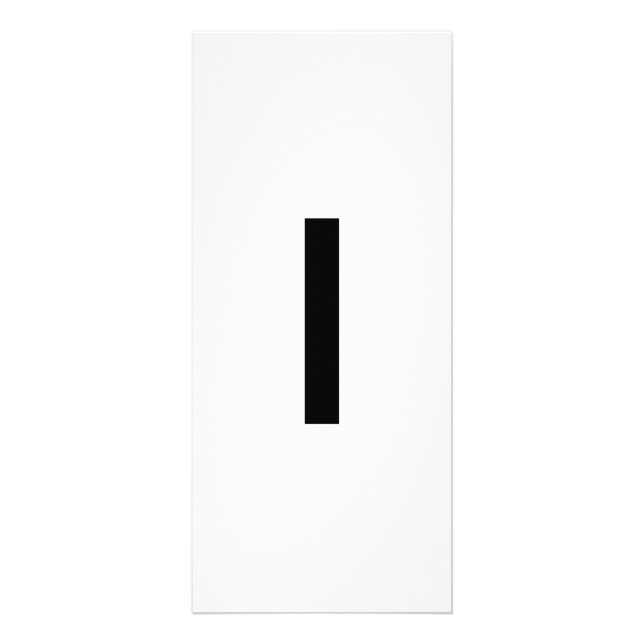 Publicitaire Lettre alphabétique i Carte d'éducation à l'appren (Devant)