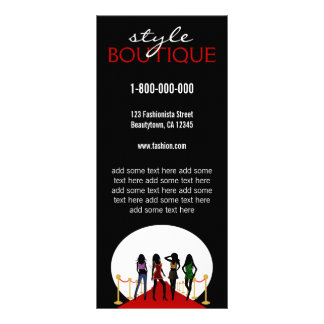 Publicitaire Modèle de carte rack personnalisée Fashion Designe