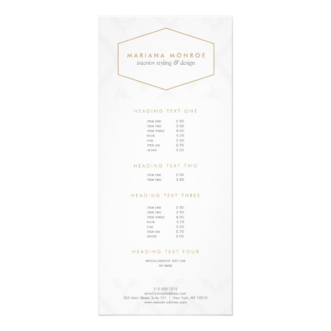 Publicitaire Motif Ikat en Gris Designer carte rack (Devant)