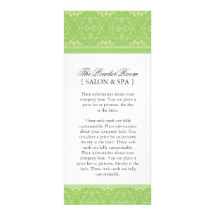 Publicitaire Salon élégant et élégant et carte en rack Spa