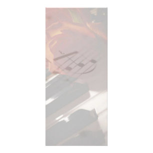 Publicitaire Touches de piano et carte rack Rose