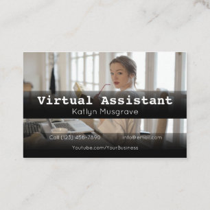 Publicité Assistant virtuel Carte de visite cadeau