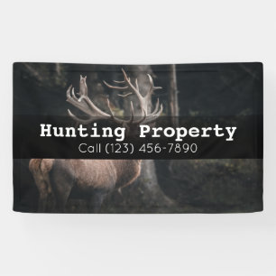 Publicité Chasse Propriété Entreprise Bannière d'e