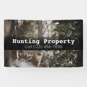 Publicité Chasse Propriété Entreprise Bannière d'e
