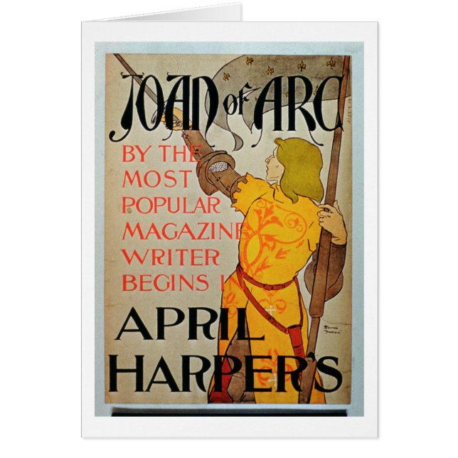 Publicité par affichage harpiste de "Jeanne d'Arc" (Devant)