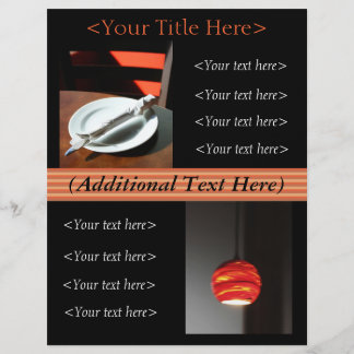 Publicité personnalisée pour le restaurant / Flyer