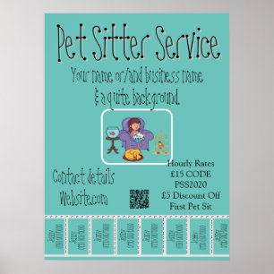 Publicité Poster Poster Pet Sitter Service2