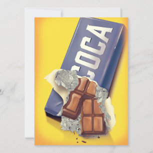 Publicité pour barre de chocolat vintage