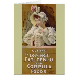 Publicité pour obtenir des tables d'aliments gras 