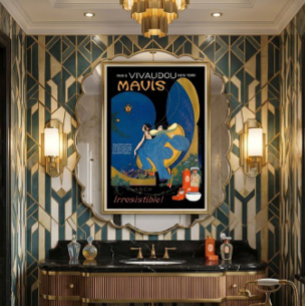 Publicité pour parfum Art Déco vintage 1920 reprod