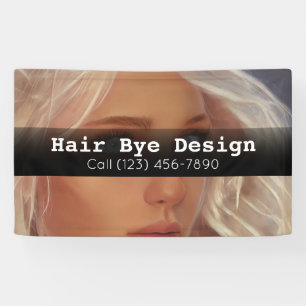 Publicité Salon des cheveux Bannière d'entreprise