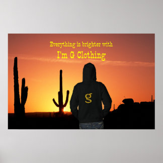 Publicité Sunrise de I'm G Clothing - affiche