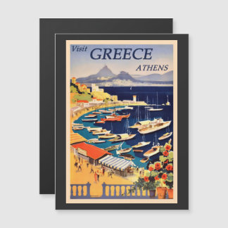 Publicité touristique vintage Athènes Grèce