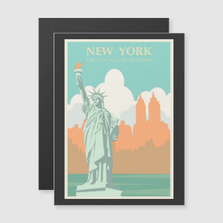 Publicité touristique vintage de New York