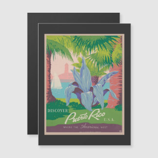 Publicité touristique vintage de Porto Rico