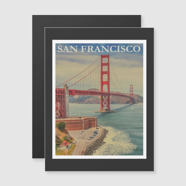 Publicité touristique vintage de San Francisco (Devant / Derrière)