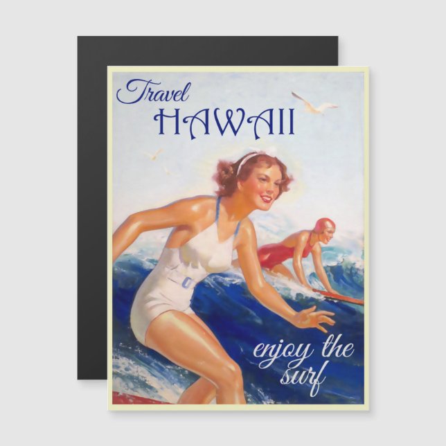 Publicité touristique vintage Hawaï (Devant / Derrière)
