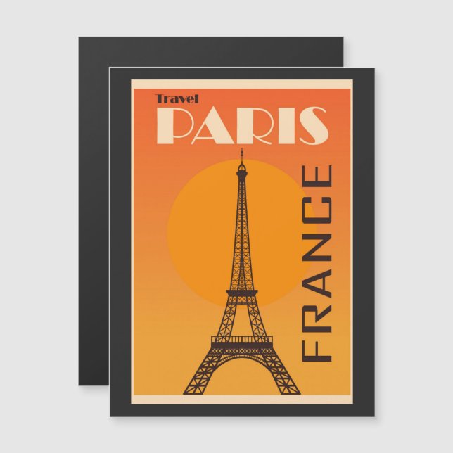 Publicité touristique vintage Paris France (Devant / Derrière)